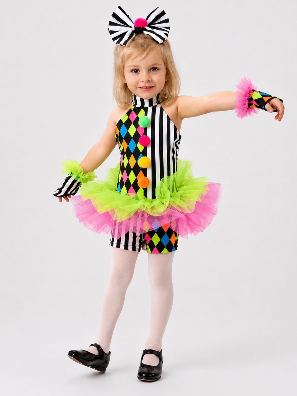 Weissman Under the Big Top Clown Dance Costume SC (Girls 4-6/6X) Complete SetEUC